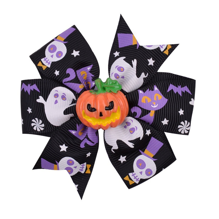Halloween-Themed Hair Bow Clip Kalsten
