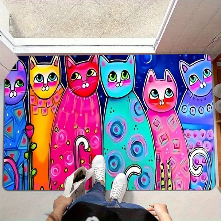 Artistic Cat Decorative Mat