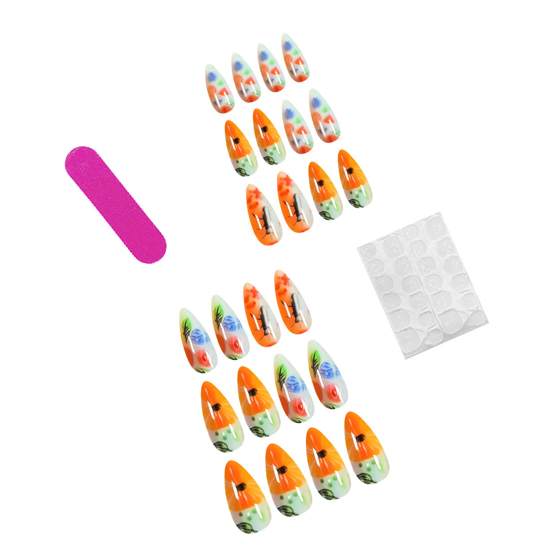 Artfully Designed Stiletto Nails Kalsten