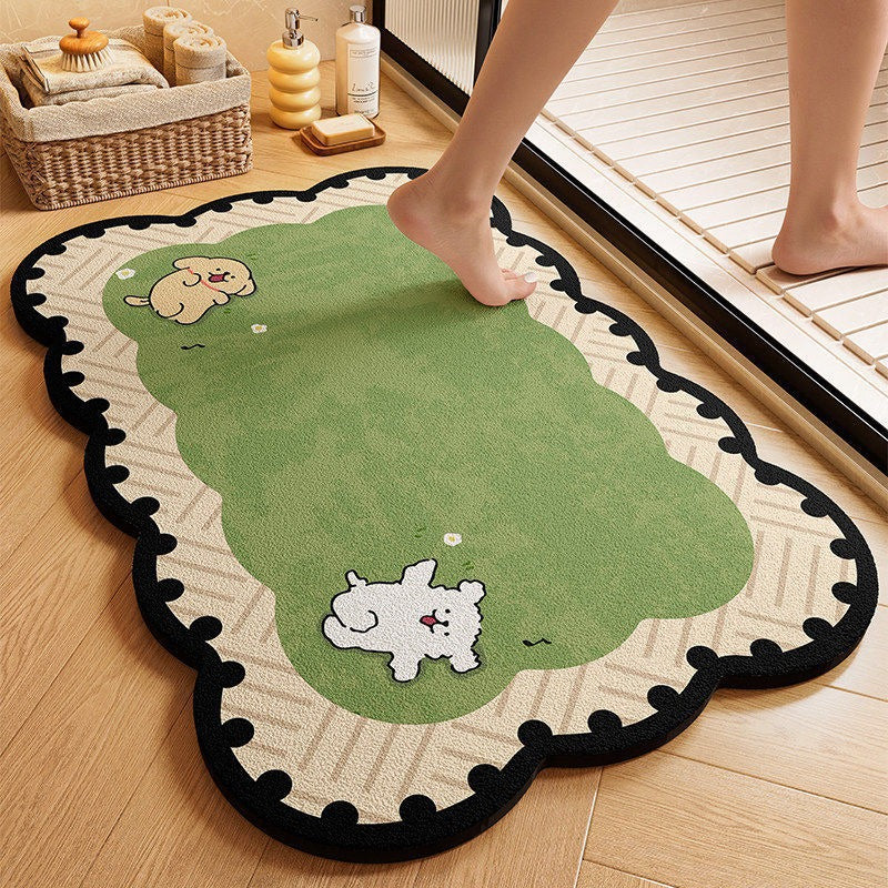 Plush Cartoon Bath Mat