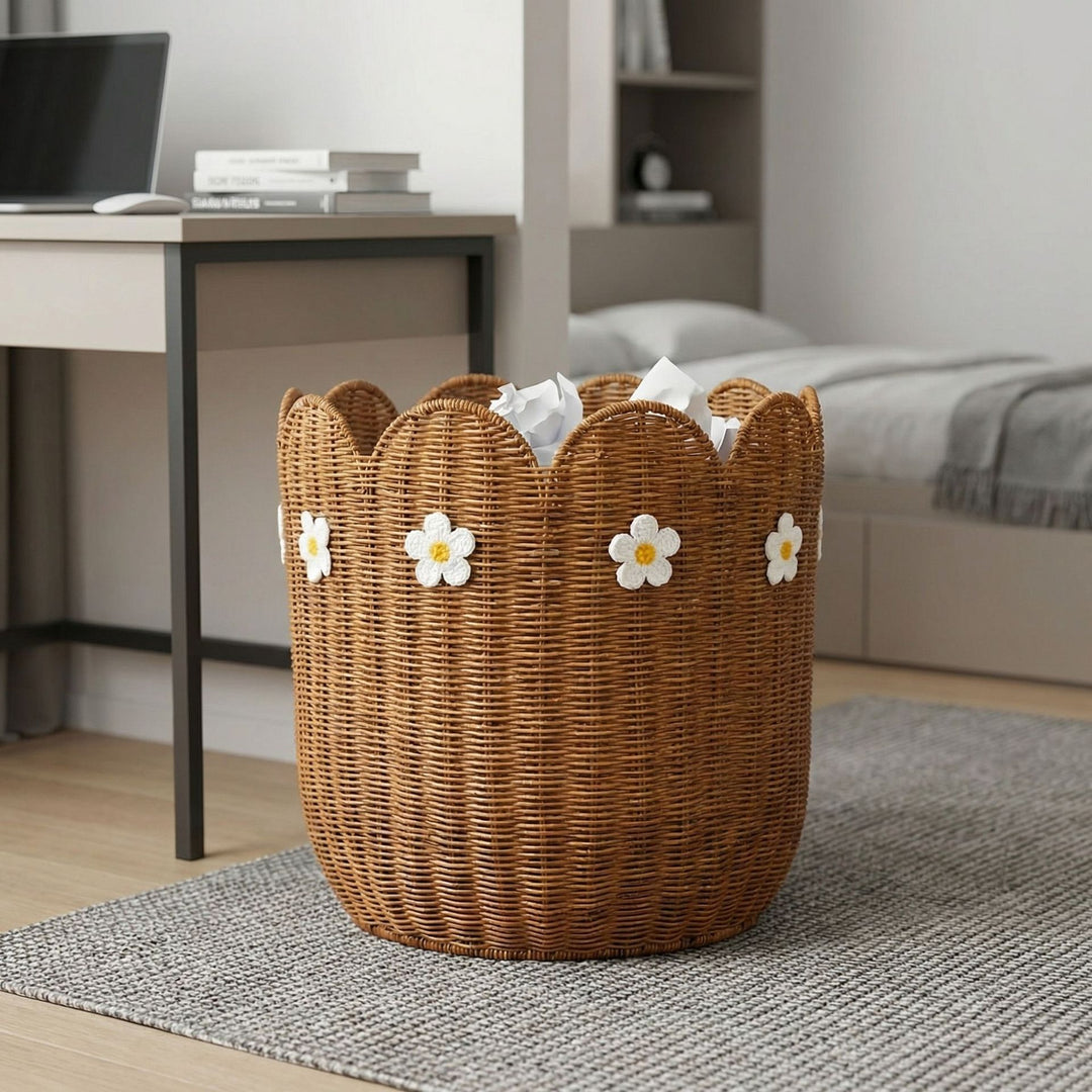Decorative basket with wavy edge Kalsten