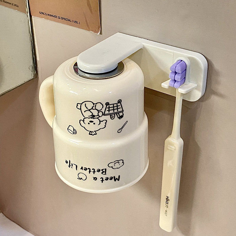 Wall-mounted cup holder with creative and playful design Kalsten