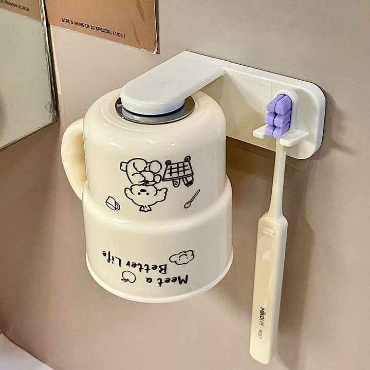 Wall-mounted cup holder with creative and playful design Kalsten