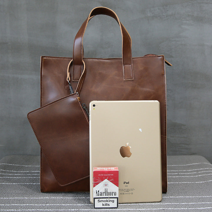 Stylish and Spacious Leather Bag Kalsten