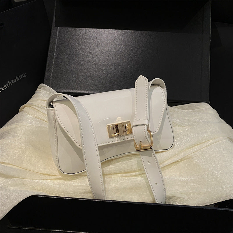 Elegant Patent Leather Crossbody Bag