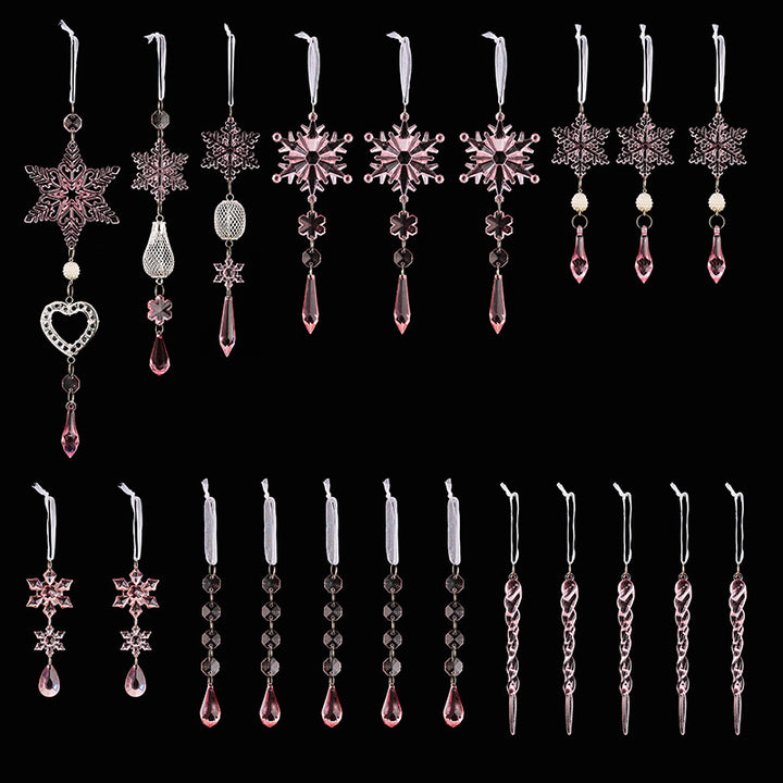Decorative Crystal Snowflake Ornaments