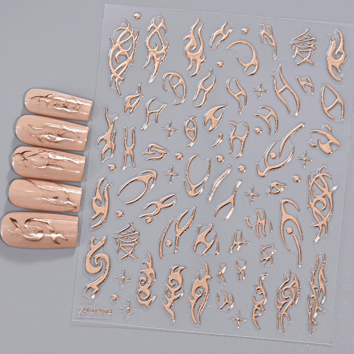 Floral Decorative Nail Art Stickers