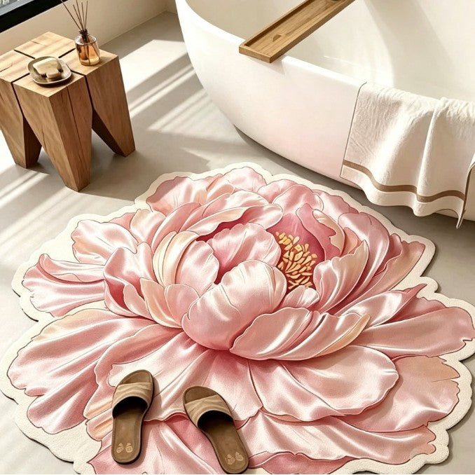 Floral Shape Bath Mat