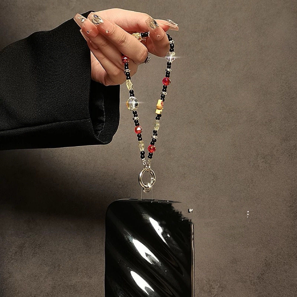 Berry-Themed Beaded Phone Charm Kalsten