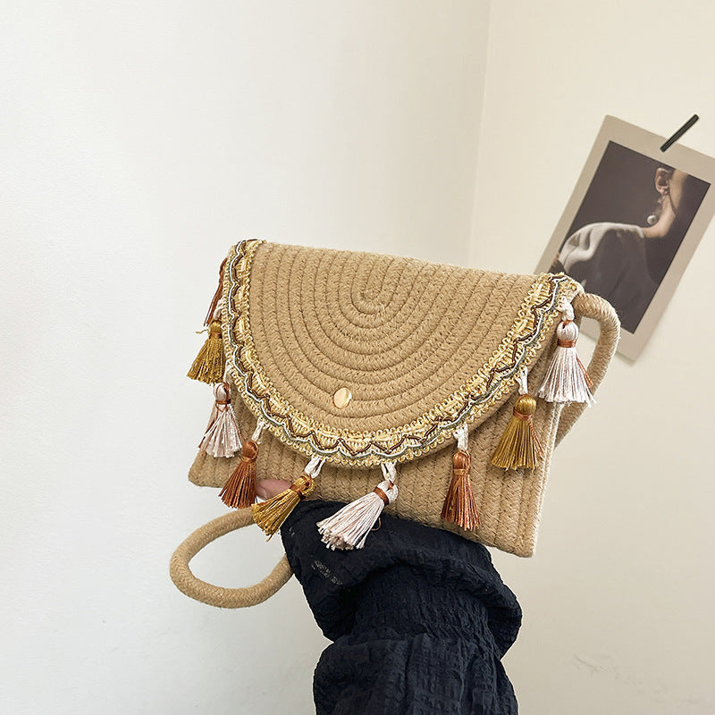 Bohemian Woven Clutch Bag Kalsten