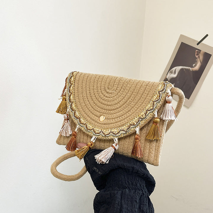 Bohemian Woven Clutch Bag Kalsten