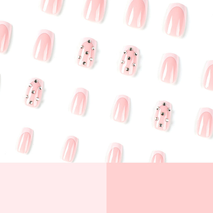 Artful Nail Extensions with Glamorous Rhinestone Decorations Kalsten