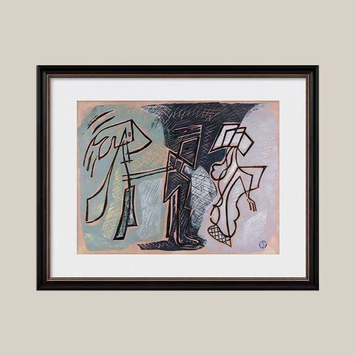 Artistically framed wall decoration