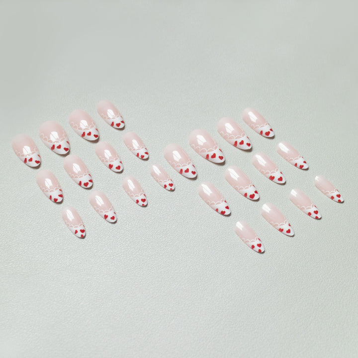 Heart-Accented Acrylic Nail Art Kit