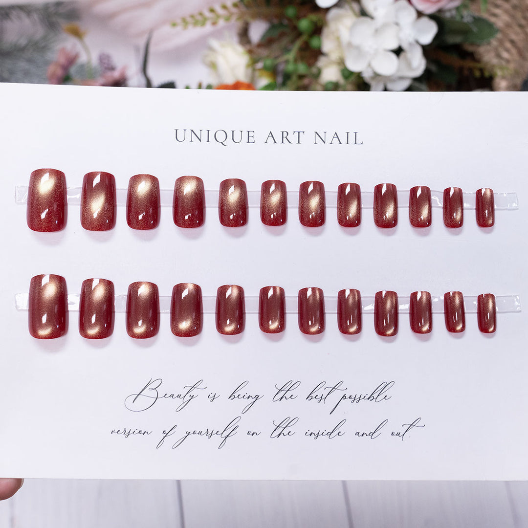 Decorative Glossy Press-On Nails