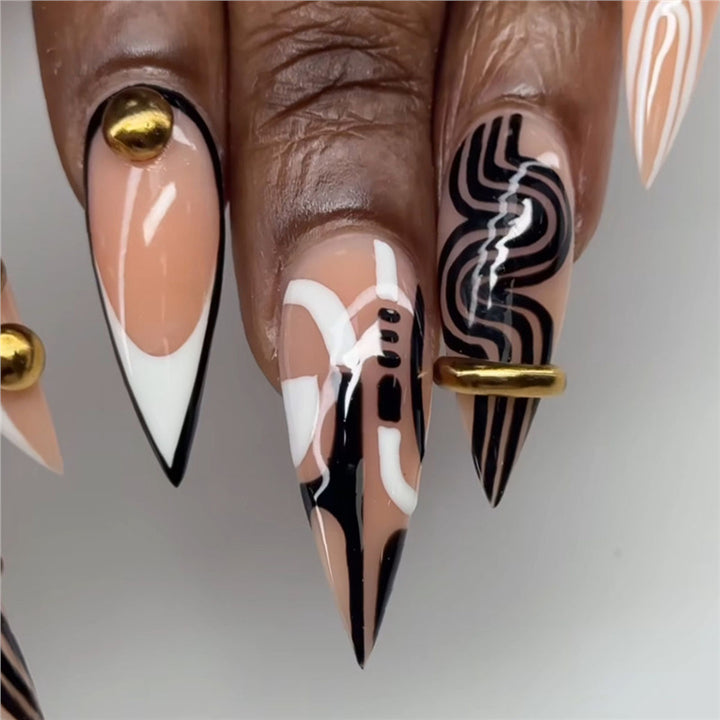 Artistic Stiletto Press-On Nail Enhancements Kalsten