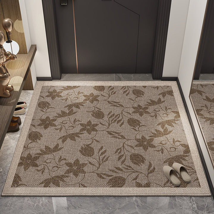 Floral Patterned Entrance Mat
