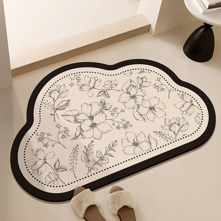 Floral-Printed Bath Runner Kalsten
