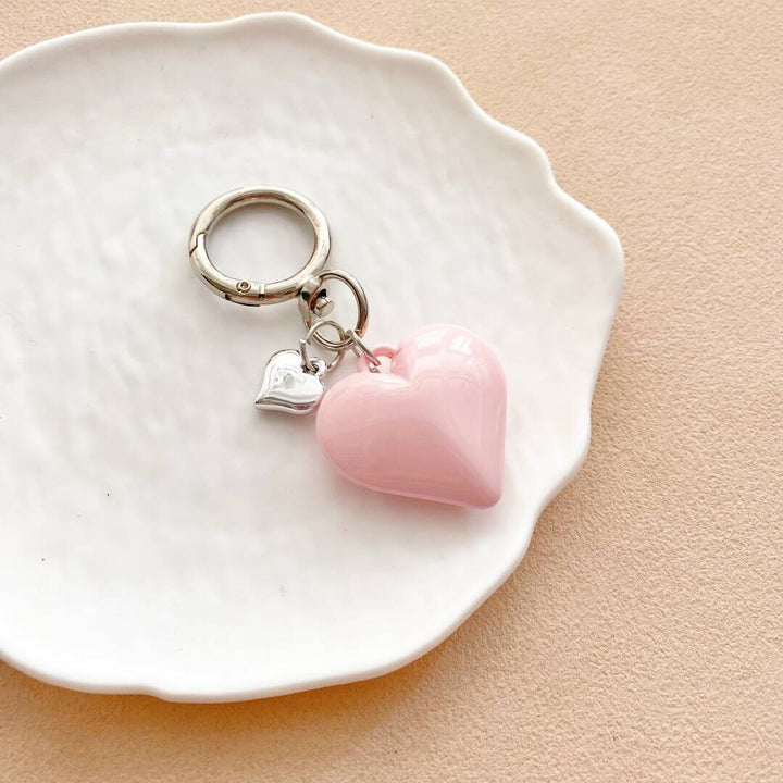 Heart-Shaped Charm Keychain kalsten