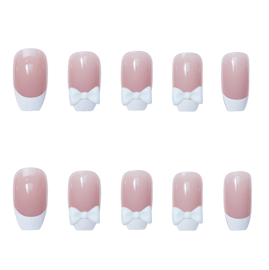 Decorative Bow Accent Press-On Nails