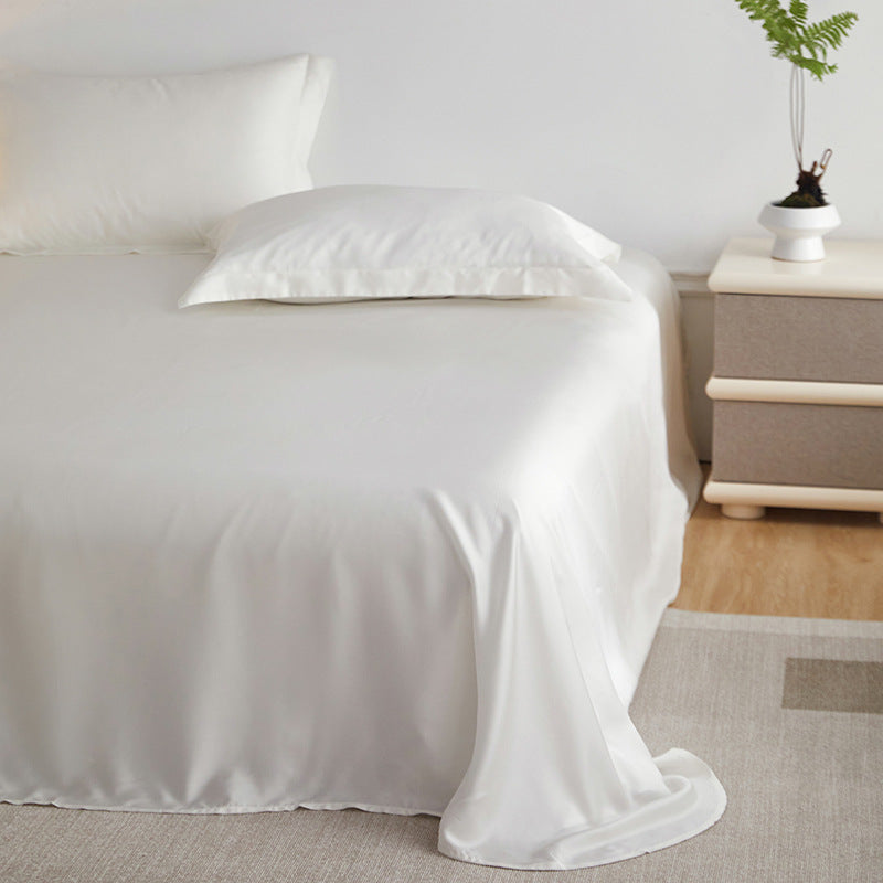 Premium satin bedding set made of microfiber with silky glossy surface