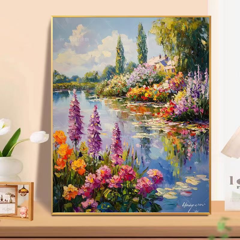 Floral Landscape Oil Painting Wall Art Kalsten