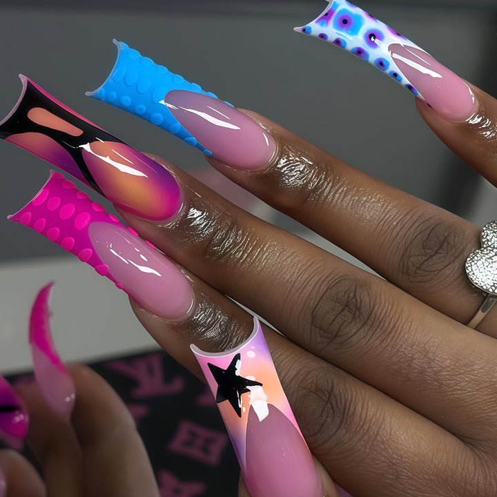 Artistic Press-On Nail Art Extensions Kalsten
