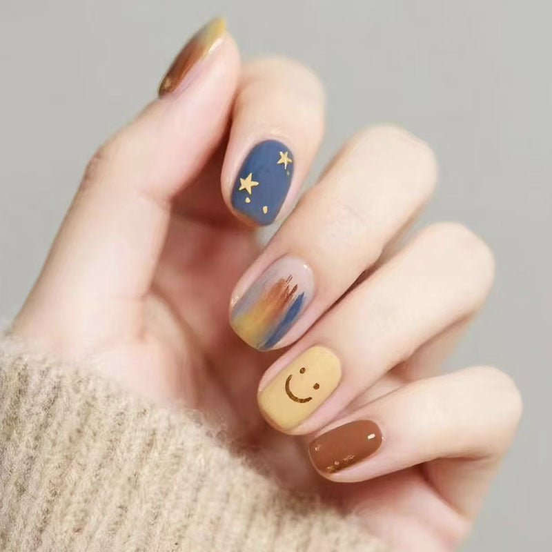 Elegant French Tip Press-On Nail Set Kalsten