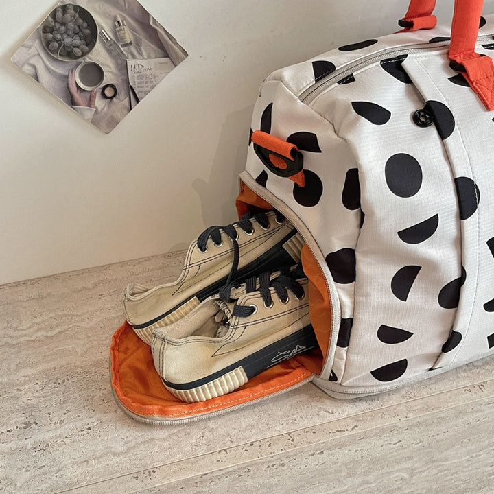 Stylish Polka Dot Overnight Duffle Bag Kalsten