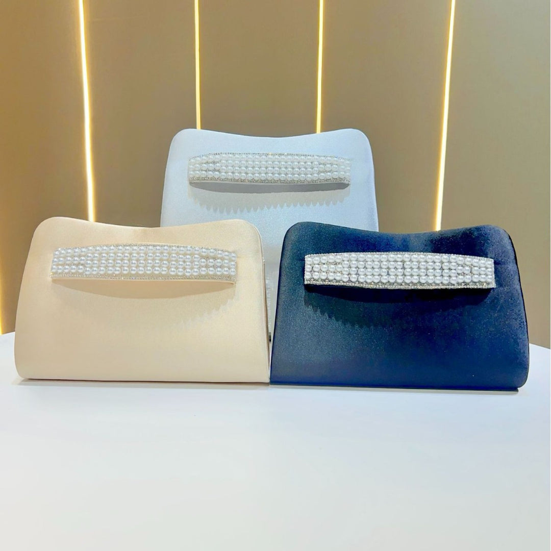 Pearl-Accented Evening Clutch