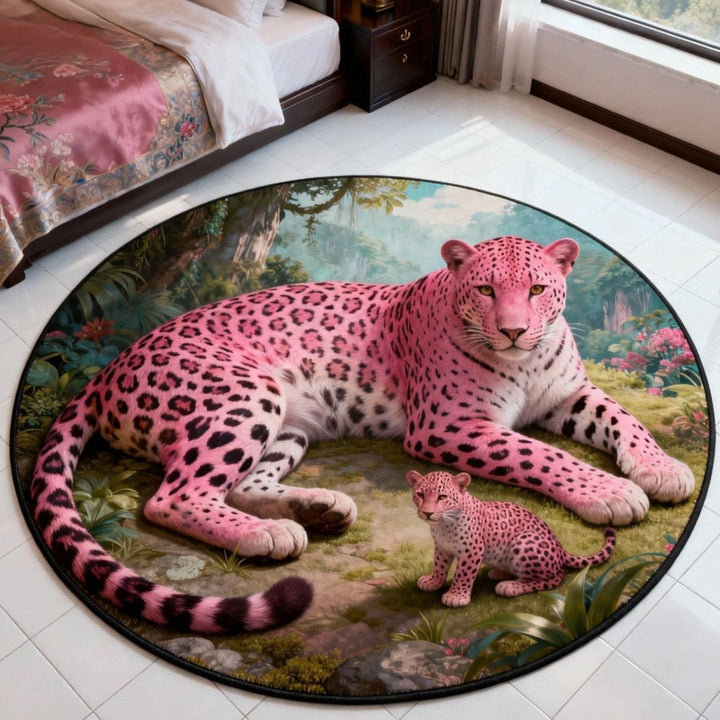 Animal-Themed Round Area Rug