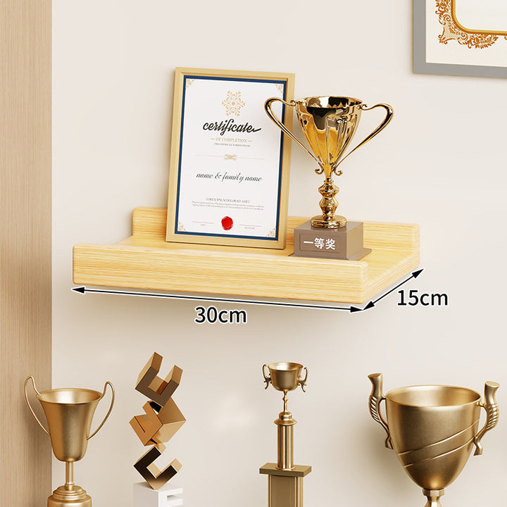 Wall-Mounted Floating Display Shelf Lacquered High-Gloss MDF