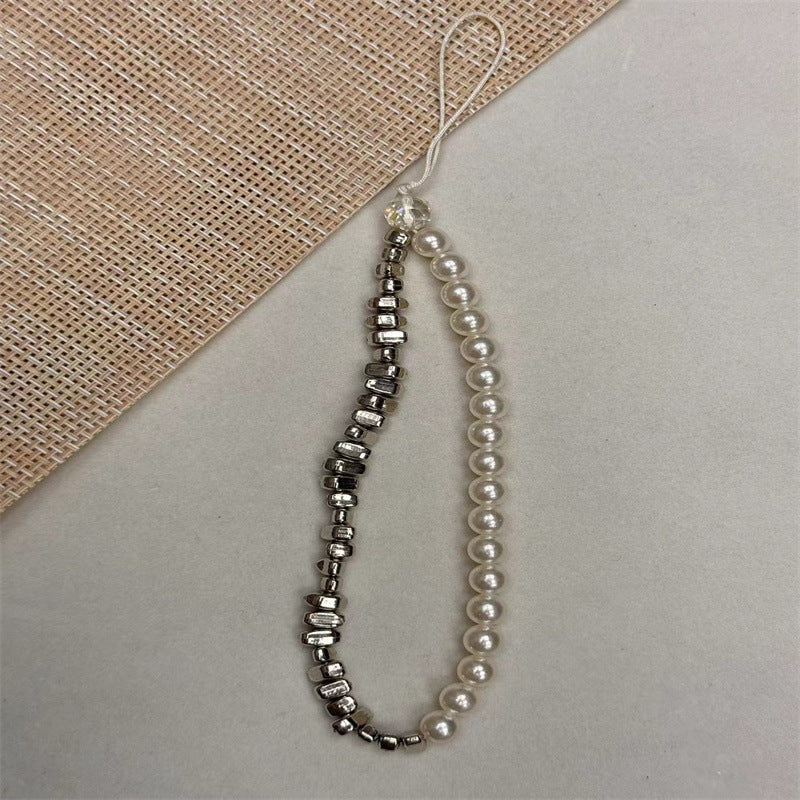Elegant Pearl and Metallic Bead Eyewear Chain Kalsten