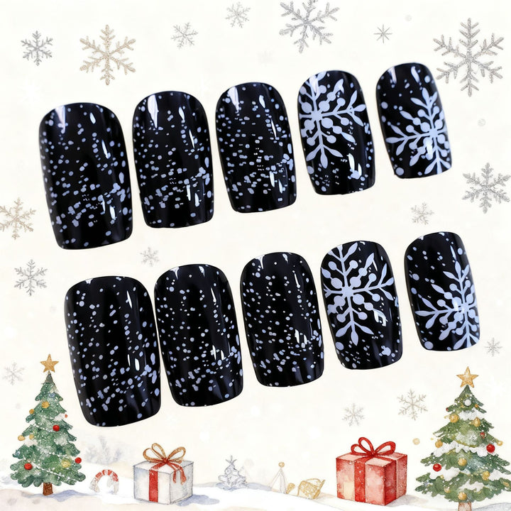Festive Winter Nail Art Kalsten