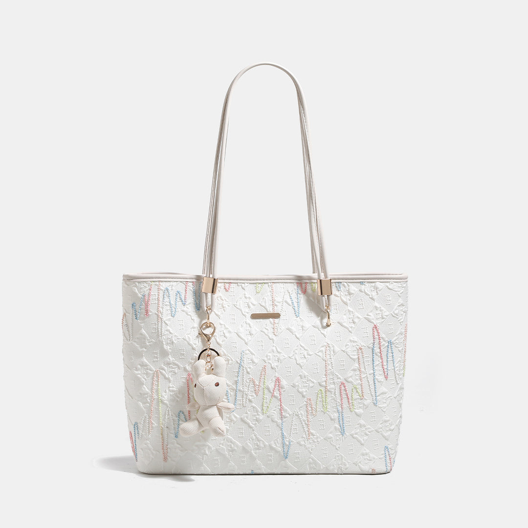 Elegant Floral Patterned Tote Bag