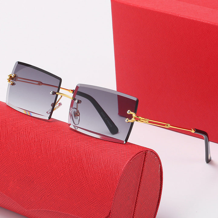 Ladies stylish square sunglasses with luxurious metal accents Kalsten