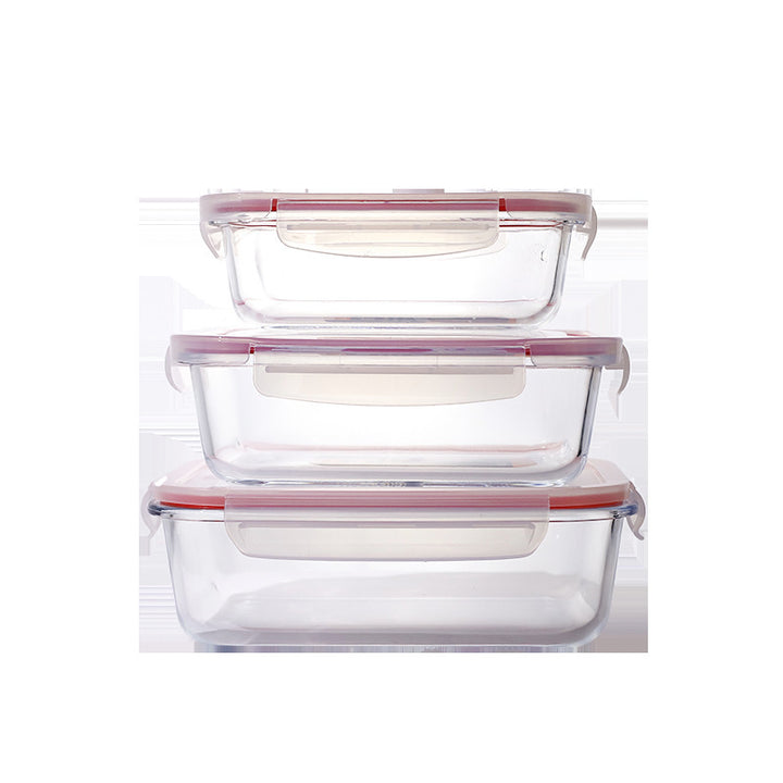 Women airtight storage box set made of glass Kalsten