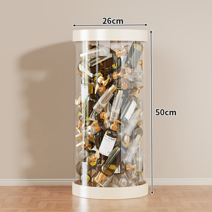 Tall Clear Acrylic Vertical Display Cylinder for Mini Perfume & Sample Bottle Collection
