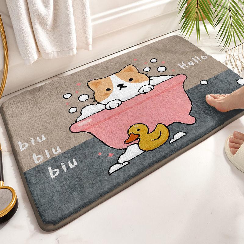 Playful Penguin-Themed Bath Mat Kalsten