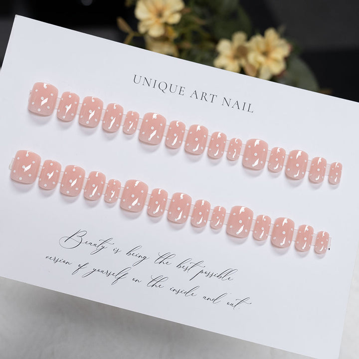 Artistic Polka Dot Press-On Nails