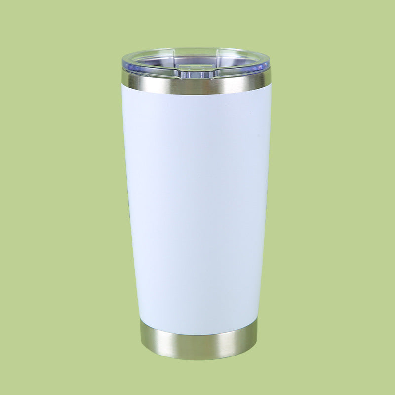 Stainless Steel Tall Slim Thermal Travel Tumbler With Spill-Resistant Clear Slider Lid
