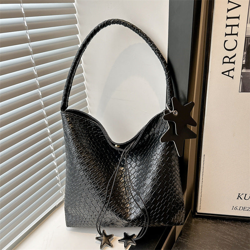 Textured Weave Handheld Shoulder Bag Kalsten