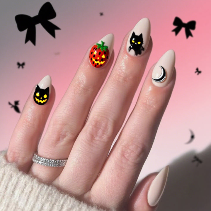 Halloween Themed Spooky Nail Art Kalsten