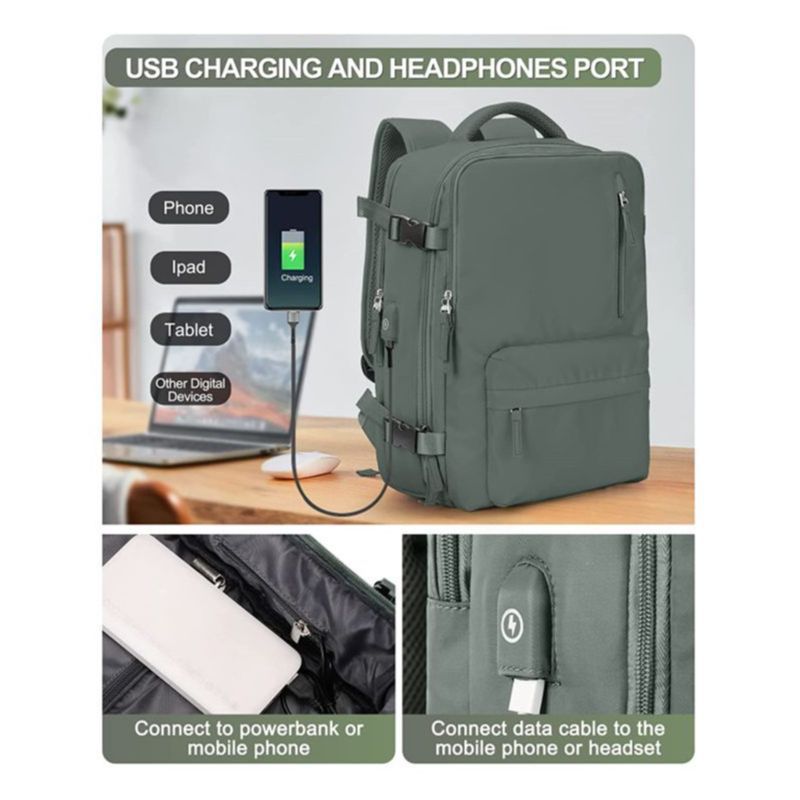 Versatile Travel Backpack with Organizational Compartments Kalsten