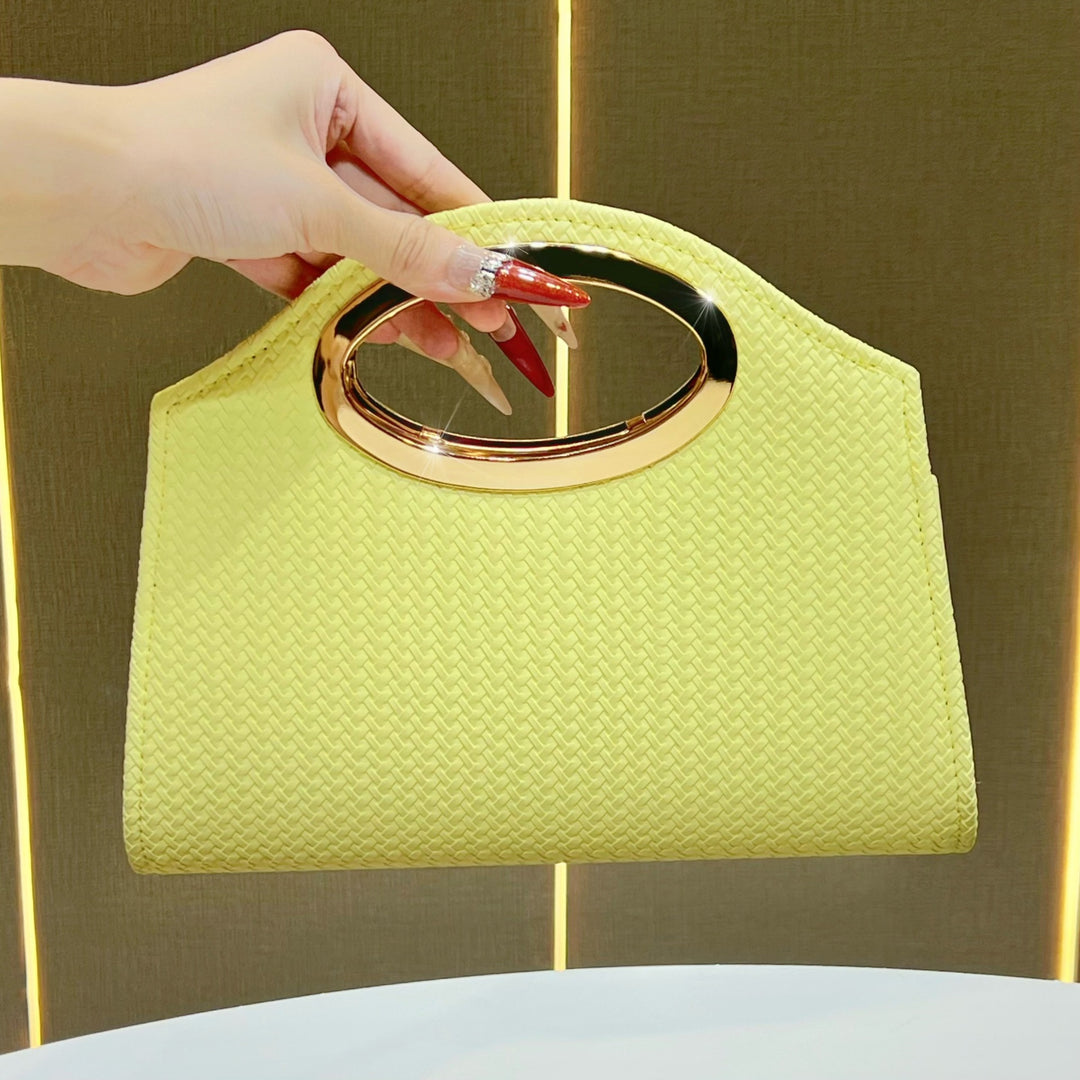 Structured Handheld Clutch Bag