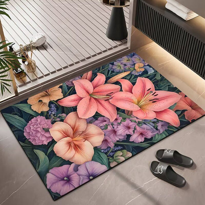Floral Pattern Area Rug