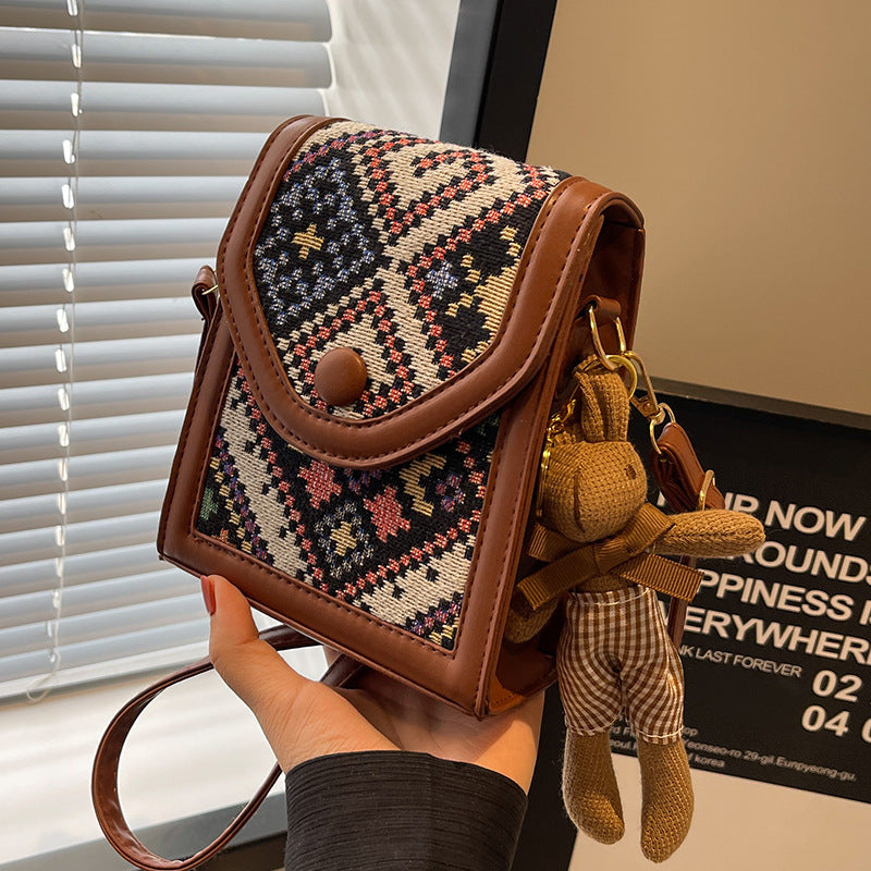 Artisanal Patterned Crossbody Bag