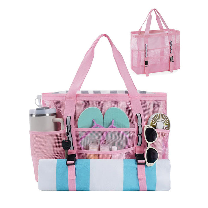Multifunctional beach bag with mesh design Kalsten