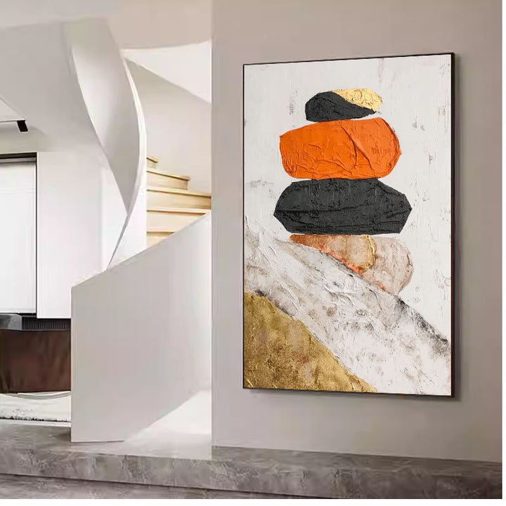Abstract Textured Canvas Wall Art Decor