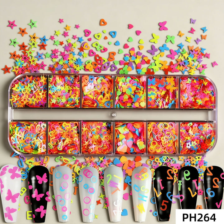 Colorful Nail Art Decoration Set
